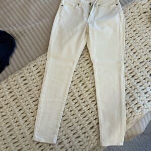 Banana Republic Women's Cream Skinny Jeans